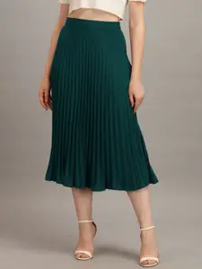 ZWERLON Women A-Line Midi Skirt