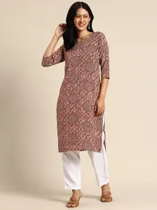 KETAKI FASHION Ethnic Motifs Printed Crepe Kurta
