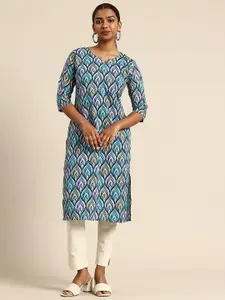 KETAKI FASHION Ethnic Motifs Printed Crepe Kurta