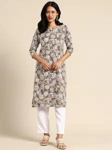 KETAKI FASHION Floral Printed Crepe Kurta