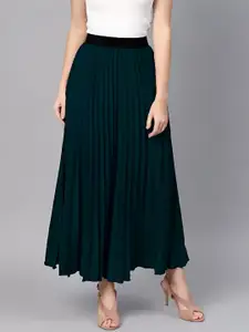 ZWERLON Women Flared A-Line Midi Skirt
