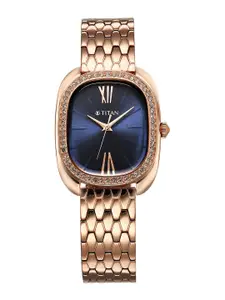 Titan Women Dial & Stainless Steel Straps Analogue Watch 95317WM01