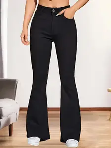 THIRD QUADRANT Women Jean Bootcut High-Rise Stretchable Jeans