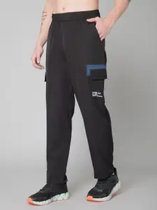 TURNFIT Men Straight-Fit Mid-Rise Track Pants
