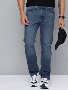 Levis Men 513 Slim Straight Fit Light Fade Stretchable Jeans