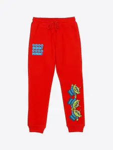 YK Disney Boys Graphic Printed Mid Rise Joggers