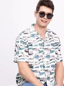 Aeropostale Abstract Printed Casual Shirt