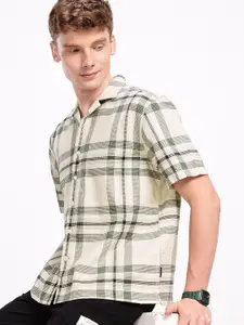 Aeropostale Checked Relaxed Fit Pure Cotton Casual Shirt