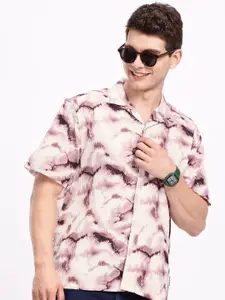 Aeropostale Abstract Printed Relaxed Fit Casual Shirt