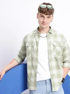 Aeropostale Opaque Checked Pure Cotton Casual Shirt