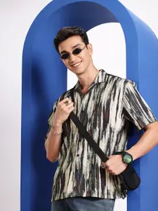 Aeropostale Abstract Printed Drop-Shoulder Sleeves Relaxed Fit Casual Shirt