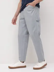 The Roadster Life Co. Men Pure Cotton Relaxed Fit Trousers