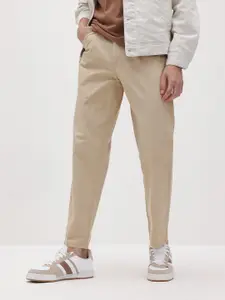 The Roadster Life Co. Men Pure Cotton Relaxed Fit Trousers