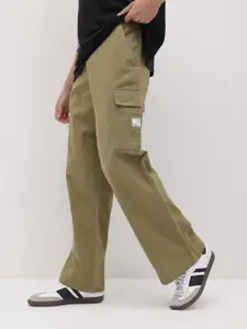 The Roadster Life Co. Men Pure Cotton Relaxed Fit Cargos