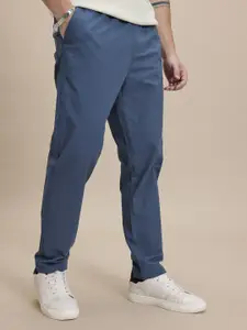 The Roadster Life Co. Men Pure Cotton Relaxed Trousers