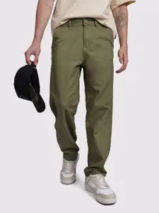 The Roadster Life Co. Men Pure Cotton Straight Fit Chinos