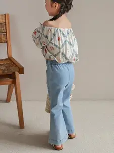 StyleCast x Revolte Girls Bootcut Light Fade Jeans