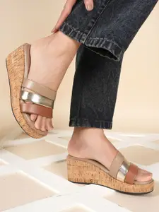 DressBerry Embellished Wedge Heel Sandal