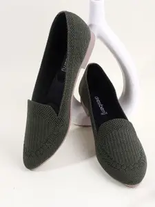 DressBerry Women Woven Design Slip-On Ballerinas Flats