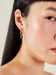 Accessorize Set Of 6 Artificial Stones Studded Circular Shaped Hoop Earrings