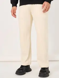 Styli Men Solid Carpenter Fit Open Hem Jogger