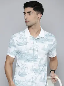 Levis Conversational Printed Polo Collar Slim Fit T-shirt