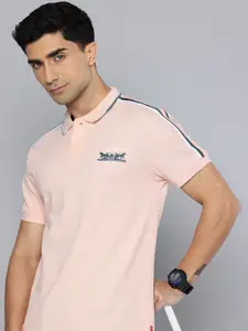Levis Pure Cotton Brand Logo Printed Polo Collar Slim Fit T-shirt