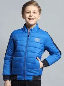 Monte Carlo Boys Mock Collar Solid Casual Lightweight Padded Jacket
