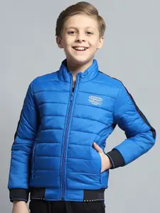 Monte Carlo Boys Mock Collar Solid Casual Lightweight Padded Jacket