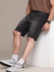 The Roadster Life Co. Men Slim Fit High-Rise Denim Shorts