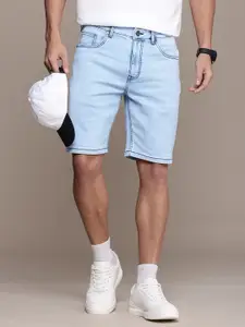 The Roadster Life Co. Men Slim Fit High-Rise Denim Shorts