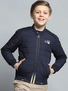 Monte Carlo Boys Mandarin Collar Solid Casual Lightweight Padded Jacket