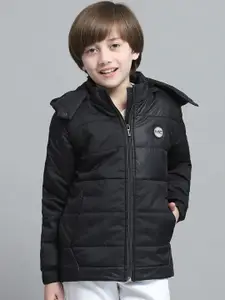 Monte Carlo Boys Hooded Solid Casual Lightweight Padded Jacket