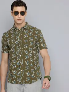 Levis Slim Fit Floral Printed Pure Cotton Casual Shirt