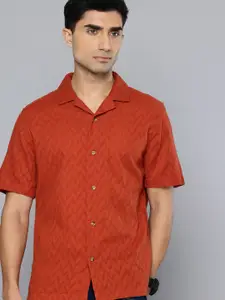 Levis Relaxed Fit Opaque Self Design Textured Pure Cotton Casual Shirt