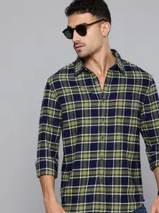 Levis Slim Fit Checked Pure Cotton Casual Shirt