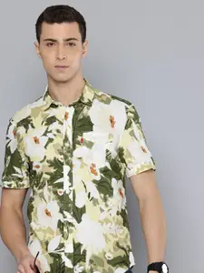 Levis Linen Cotton Slim Fit Floral Printed Casual Shirt