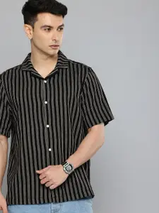 Levis Pure Cotton Striped Relaxed Fit Casual Shirt