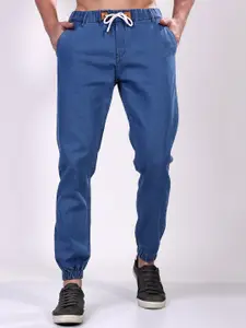 London Hills Men Mid-Rise Cotton Jogger Jeans