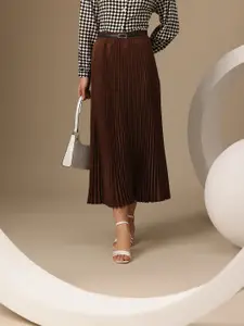 Chemistry Women Accordion Pleated Maxi Skirt