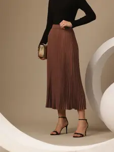 Chemistry Women Accordion Pleated Maxi Skirt