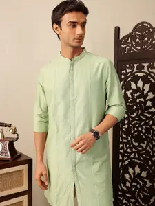 House of Pataudi Striped Thread Work Jashn Kurta with Patiala