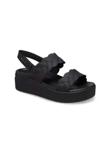 Crocs Platform Sandals with Laser Cuts