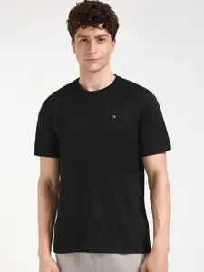 Calvin Klein Jeans Men Drop-Shoulder Sleeves Raw Edge T-shirt