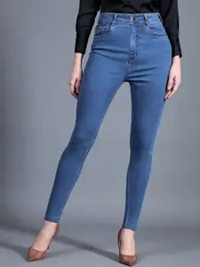 Miss Chase Women Skinny Fit High-Rise Stretchable Jeans