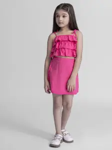 taffykids Girls Top with Skirt