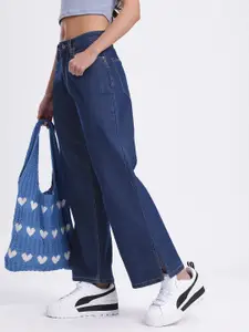 glitchez Women Mid-Rise Straight Fit Jeans