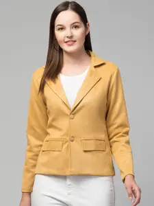 Fruba Single-Breasted Linen Formal Blazer