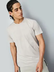 max Men Typography Printed Round Neck T-shirt