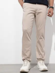 The Roadster Lifestyle Co. Men Solid Vincent Stretch Trousers